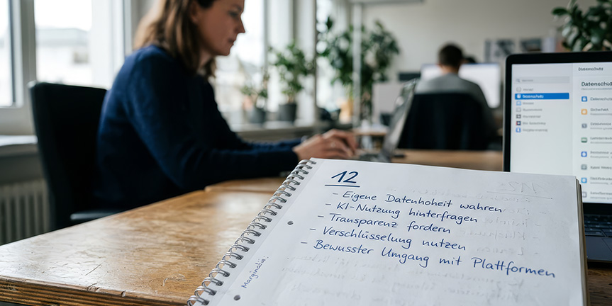 Zwölf Grundsätze, um trotz Künstlicher Intelligenz KI die digitale Selbstbestimmung zu bewahren